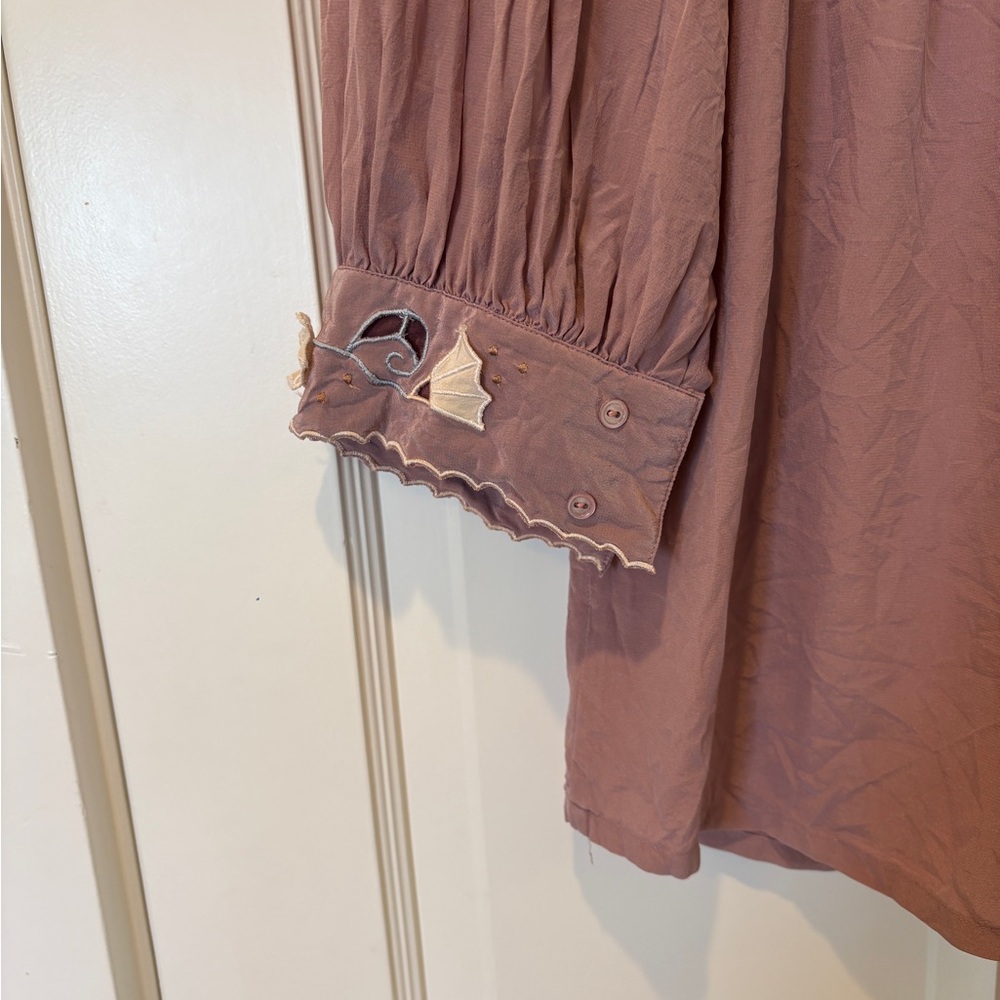 Vintage Mercedes & Adrienne Silk Blouse - Picture 4 of 6